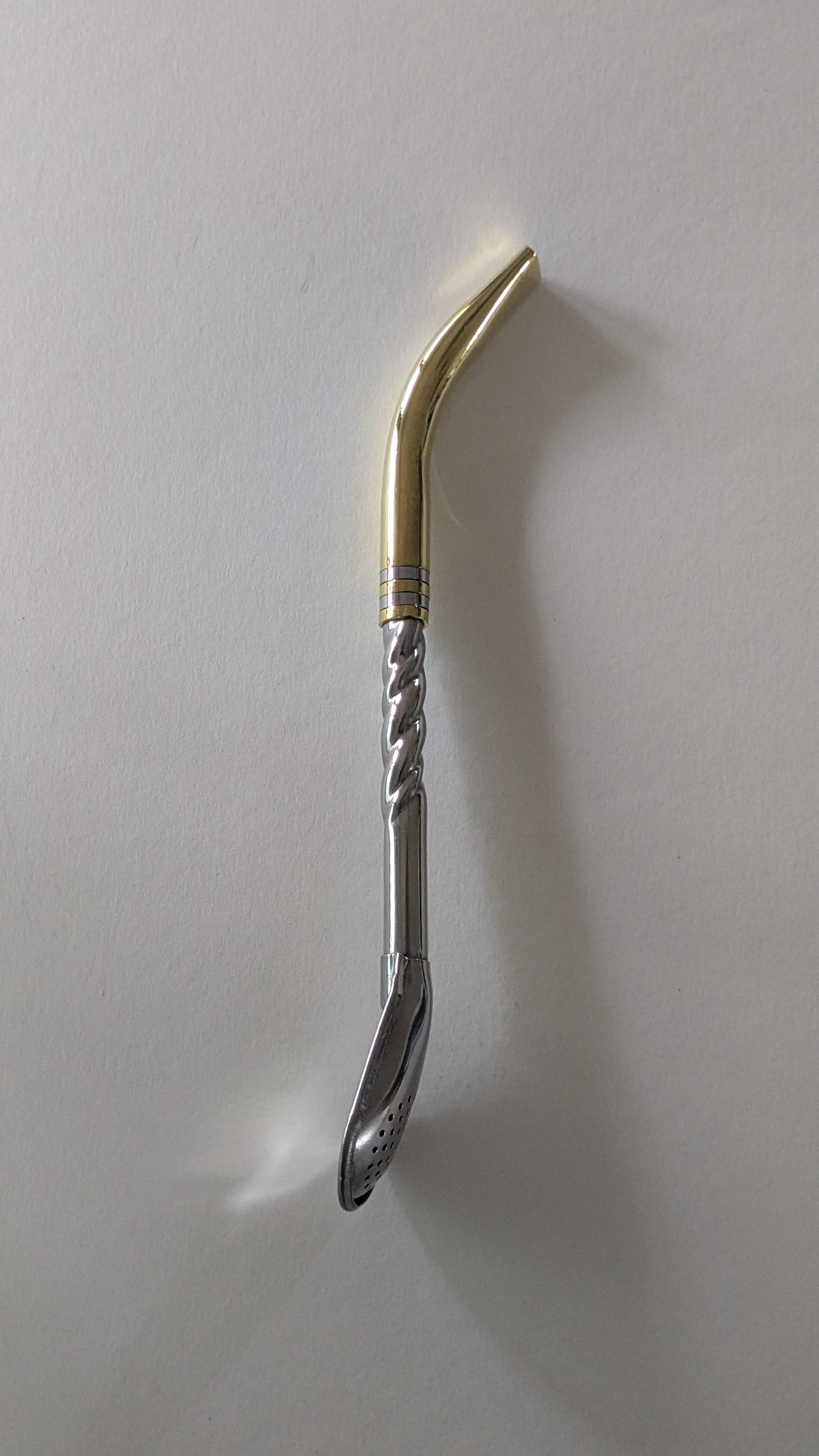 Bombilla Pico de Loro con aplique de bronce Cincelada – 18.5 cm - Der Kleine Markt