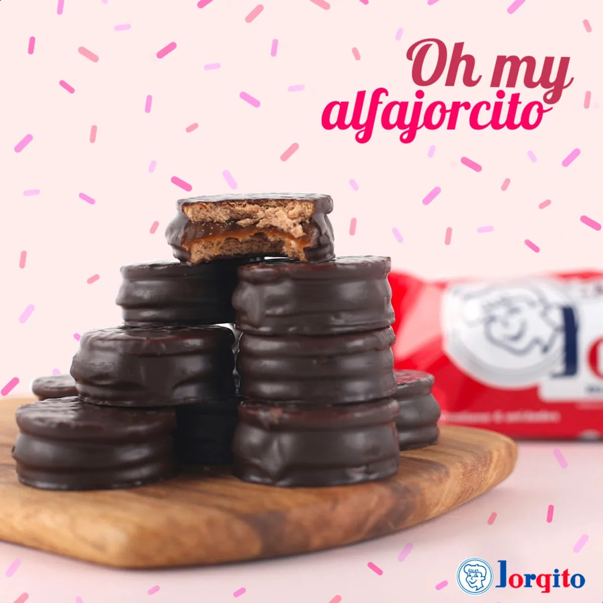 Alfajor Jorgito Negro – Tubo 6 Unidades | Clásico Argentino con Dulce de Leche