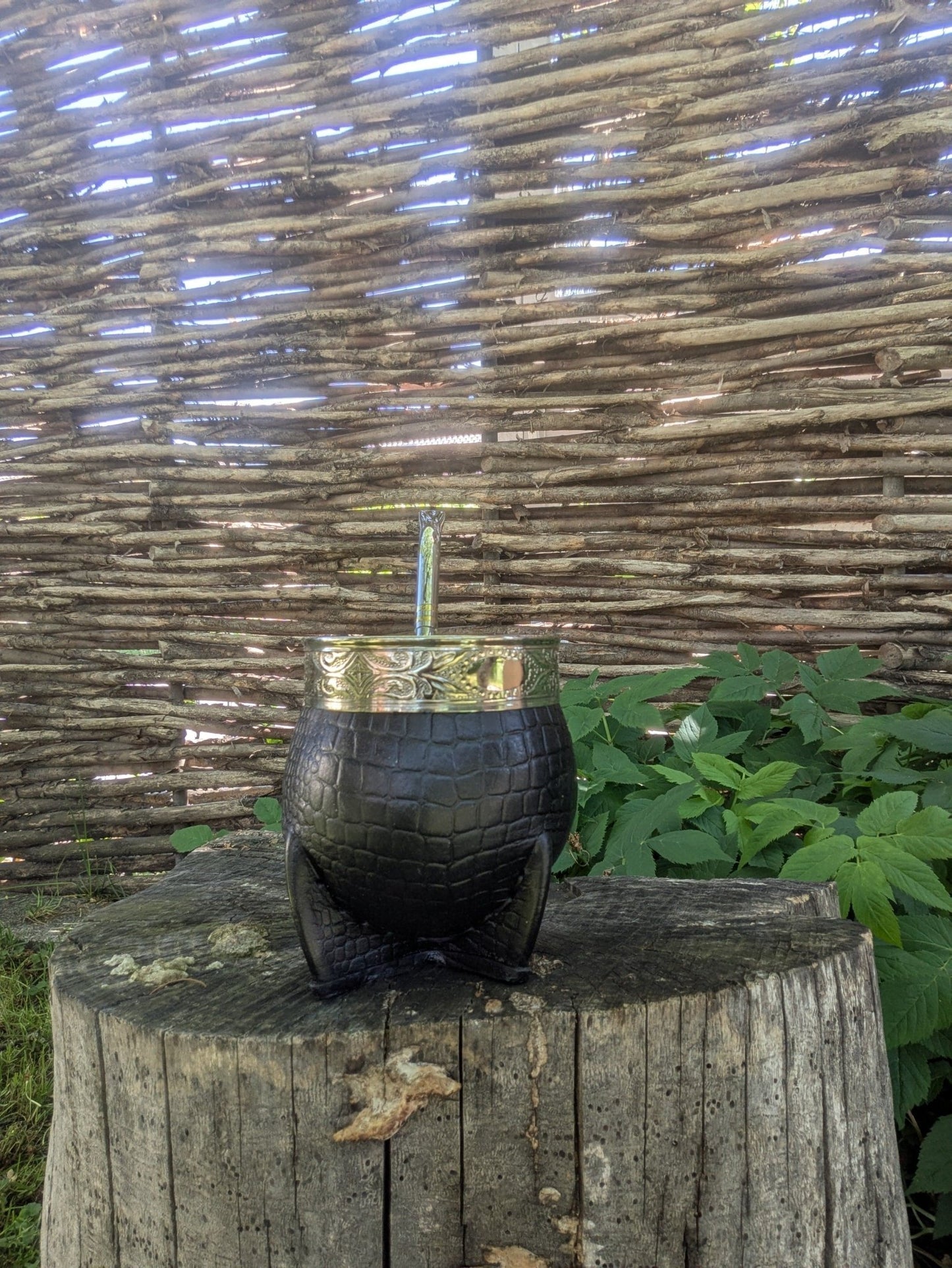 Mate Imperial Liso Cuero Crocco - Der Kleine Markt