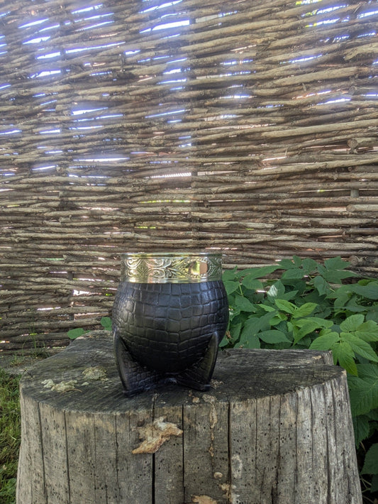 Mate Imperial Liso Cuero Crocco - Der Kleine Markt