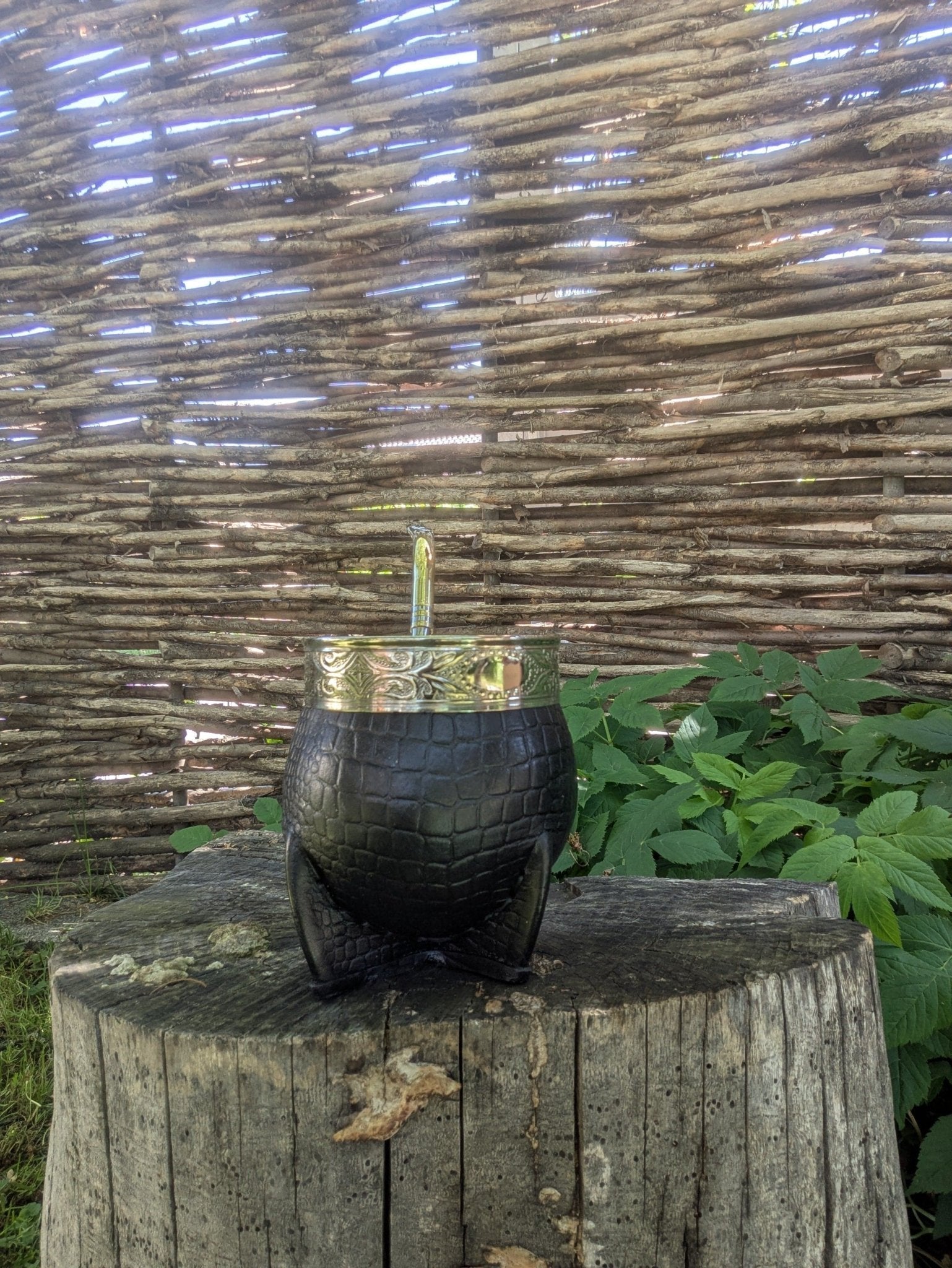 Mate Imperial Liso Cuero Crocco - Der Kleine Markt