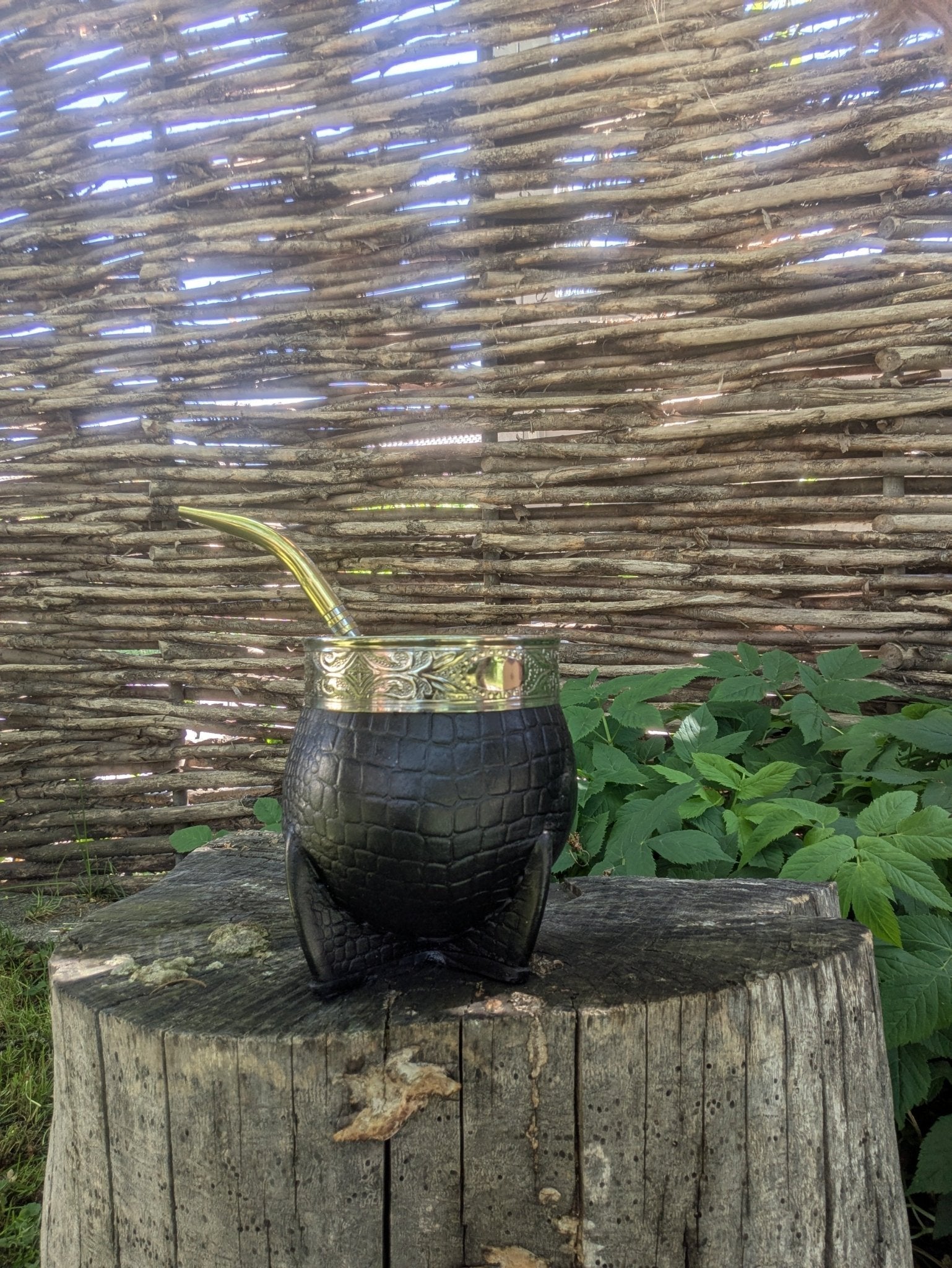 Mate Imperial Liso Cuero Crocco - Der Kleine Markt