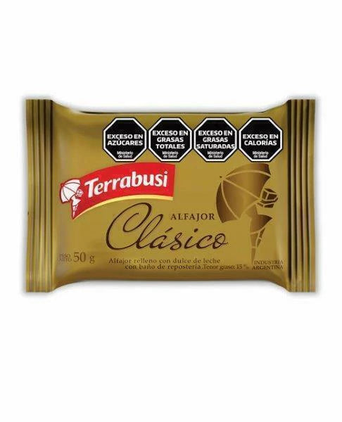 Alfajor Terrabusi Negro – Clásico Argentino de Dulce de Leche y Chocolate