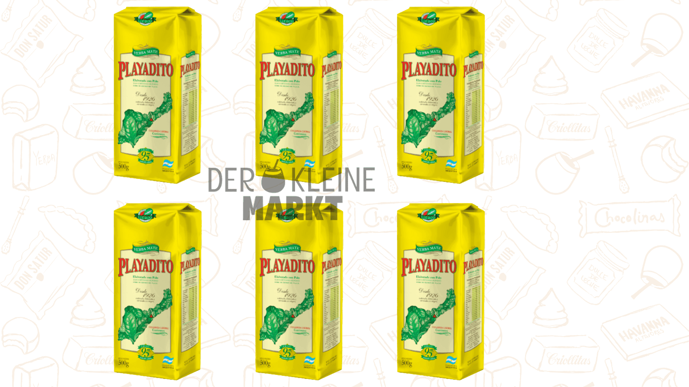 Yerba Mate Playadito – Pack x6 de 1 kg (Oferta Especial) - Der Kleine Markt